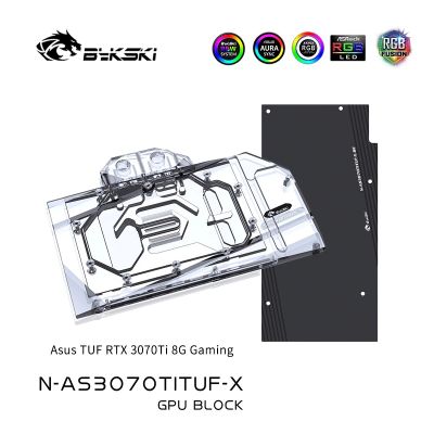 Bykski N-AS3070TITUF-X,GPU Water Cooling Block สำหรับ ASUS TUF RTX3070TI 8G OC GAMING กราฟิกการ์ดหม้อน้ำ,VGA Cooler 5V 12V