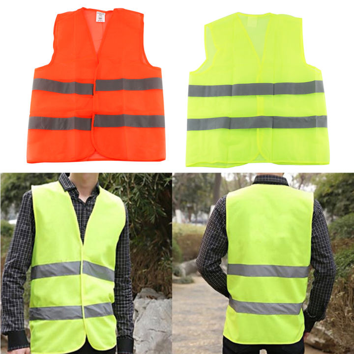 360 Degrees Safety Vest High Visibility Neon Traffic Facilities ...