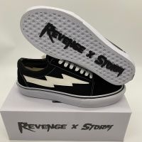 รองเท้าผ้าใบแวนส์-OLD SKOOL Revenge X Storm ดำ-ขาวงานมาใหม่เลยจ้า รองเท้าออกกำลังกาย รองเท้ากีฬา รองเท้าชาย-หญิง สินค้าพร้องส่ง+box