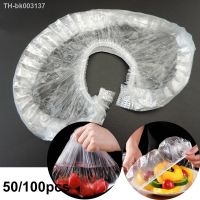 ❂▥❖ 50/100pcs Kitchen Fresh Keeping Saver Storage Bag Cups Caps Disposable Food Cover Plastic Wrap Elastic Lids For Fruit Bowls a1