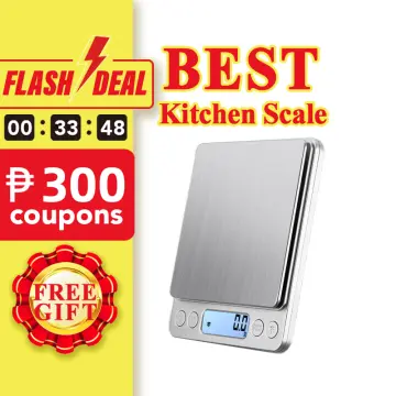 Digital Food Scale Weight Grams and OZ, 3kg/0.1g Kitchen Scale for