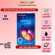 Bao cao su Goldentime Blue Butterfly gân gai khoái cảm công nghệ Hàn Quốc