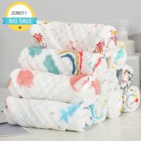 ✥♠ 30x30cm Baby Saliva Towels 6 Layer Cotton Gauze Burp Cloth Cartoon Newborn Square Absorbent Feeding Bibs Washcloth Handkerchief