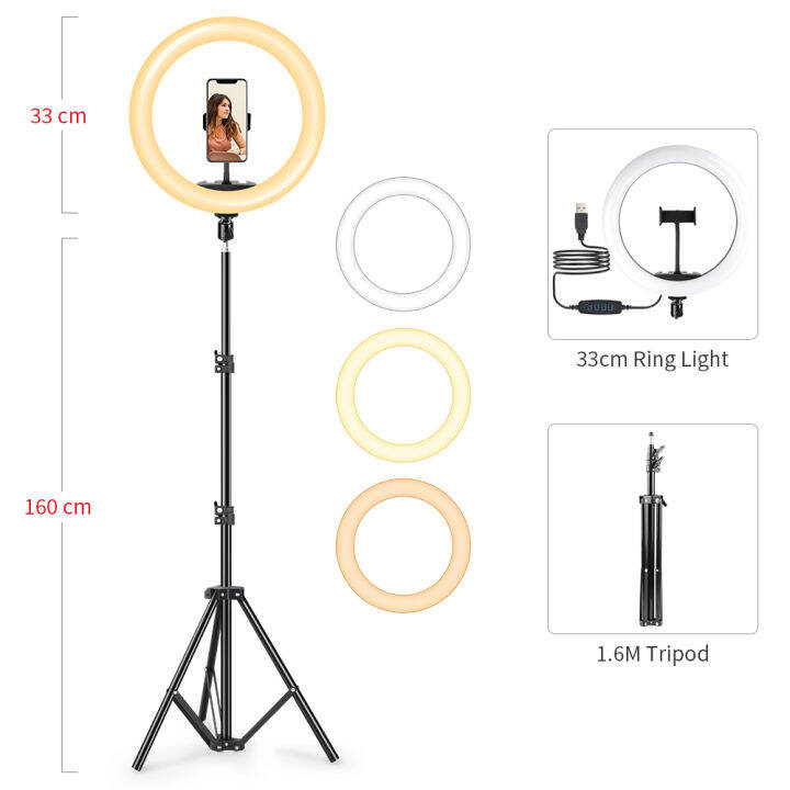 6-5-13นิ้ว-rgb-led-s-elfie-แหวนแสงที่มี2เมตร1-6เมตรขาตั้งกล้องยืนถ่ายภาพแสงเติมแสงภาพแหวนโคมไฟสำหรับ-youtube-วิดีโอ