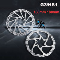 LAURAY อะไหล่จักรยาน ถนน MTB สแตนเลส 160mm 180mm อะแดปเตอร์ 6 Bolt G3 HS1 ผ้าเบรค ดิสก์เบรก ดิสก์เบรก