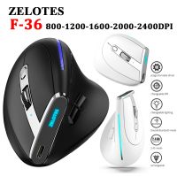 ZZOOI ZELOTES F-36 Ergonomic Vertical Mouse 2.4G Wireless Computer Gaming Mice USB Optical Mouse 3200DPI Gamer Mause For Laptop PC