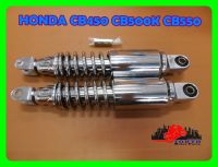 HONDA CB450 CB500K CB550 "CHROME" REAR SHOCK SET PAIR (315 mm.) // โช๊คคู่หลัง โช๊คหลัง โช๊คอัพ สีชุบ ชุบโครเมียม