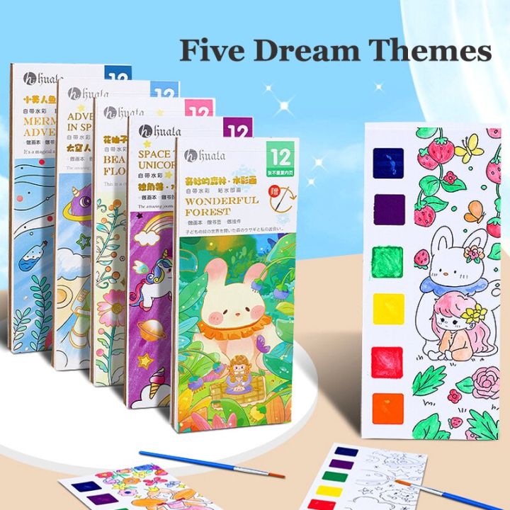 12pages-coloring-books-portable-watercolor-painting-book-graffiti-picture-books-painting-drawing-toys-for-children-gift