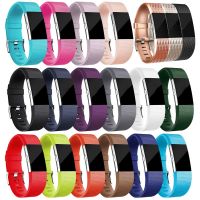 【lz】☾♣❏  Silicone Sport Wrist Strap para Fitbit Charge 2 Watch Bands Pulseiras de Substituição Smartwatch Band Pulseira para Fitbit Charge 2