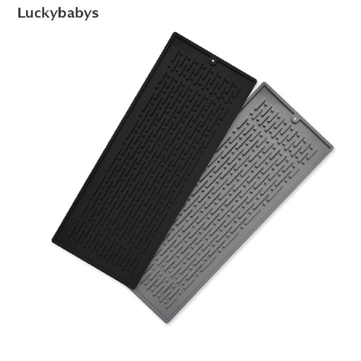 like-activities-luckybabys-ตัวกรองน้ำแผ่นระบายน้ำพรมเช็ดเท้าจานสี่เหลี่ยมแผ่นรองโต๊ะซิลิโคนที่ทนทานขายดี