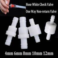 1Pcs 4/6/8/10/12mm Plastic One-Way Non-Return Fluids Check Valve For Fuel Gas Liquid Oils And Other Fluids Water Stop Plumbing Valves