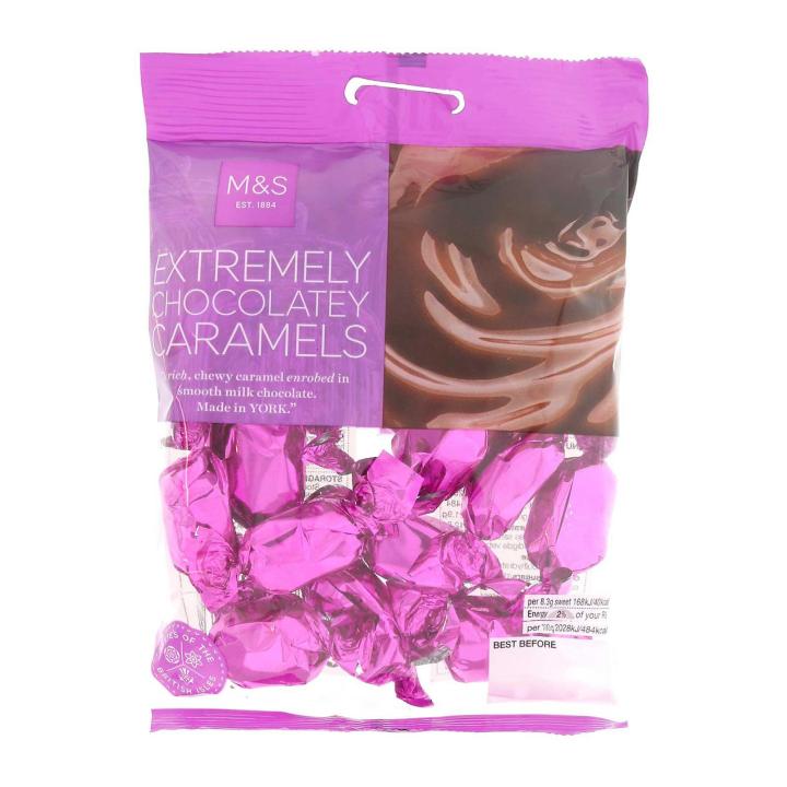 M&S Extremely Chocolatey Caramels 135g x1 Marks and Spencer Milk ...