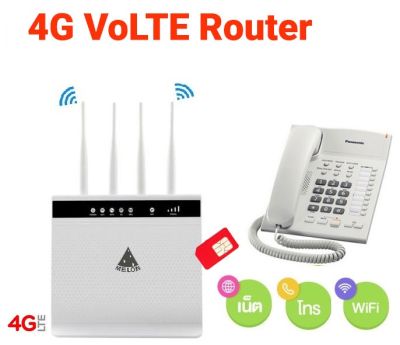 4G Router WiFi เราเตอร์ ใส่ซิม ,4G VoLTE Router Support Voice Cell Function