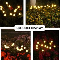 WEIXIN Solar LED Light Outdoor Garden Decoration Landscape Lights Firework Firefly Lawn Lamps Country House Terrace Balcony Decor Lamp