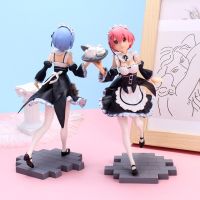 ▼✠ 17.5cm Re:ZERO Starting Life in Another World Anime Figure Rem Ram Action Figure Rem Figurine Ram Figure Collectible Model Toys