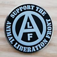 Support the animal liberation front enamel pin ALF buttons metal badge brooches