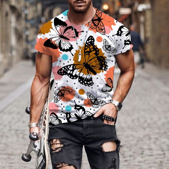 summer-fashion-painting-butterfly-graphic-t-shirts-men-casual-personality-3d-printed-tees-hip-hop-harajuku-streetwear-for-unisex
