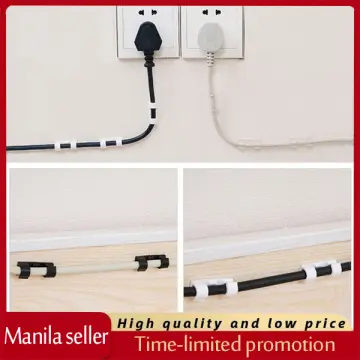 Power Cord Organizer, Power Cord Holder, Wall Sticker Cable Clip