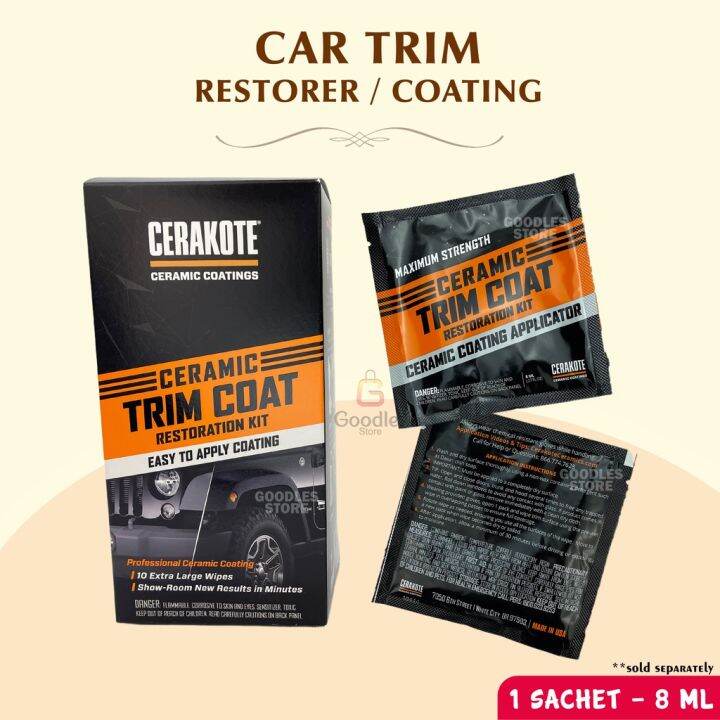 Cerakote Ceramic Coat Trim Coat Blacken Plastic Trim Coating Car Trim