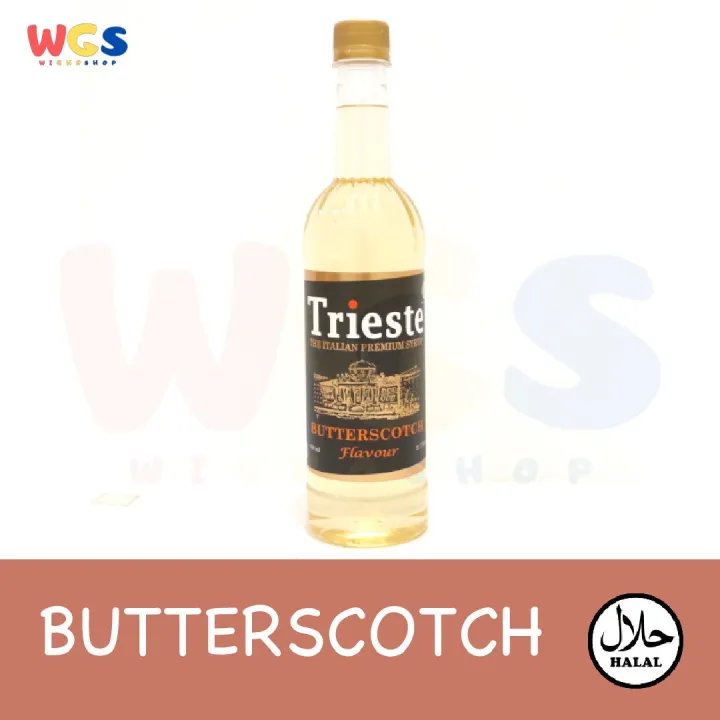 Trieste Syrup Butterscotch Flavored 650ml Sirup Rasa Butterscotch