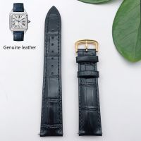 Watch strap genuine leather suitable for For Cartierˉ Sandoz tank London solo durable breathable high grade watch strap15mm18mm20mm
