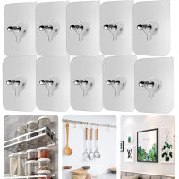 CW10Pcs แขวนผนังไม่มีรอยต่อเล็บสกรูสติกเกอร์ Punch-Free Wall Hooks สำหรับกรอบรูปภาพวาดนาฬิกา Non-Trace กาวเล็บ