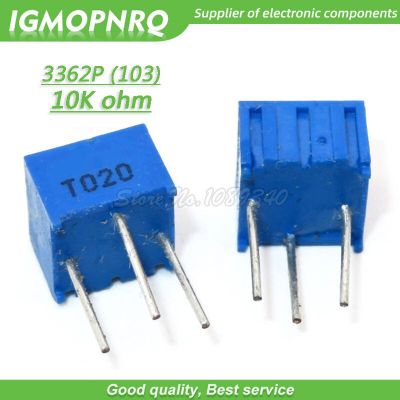 10Pcs 3362P 103LF 3362P 103 10K ohm Trimpot Trimmer Potentiometer Variable resistor 3362p 1 103