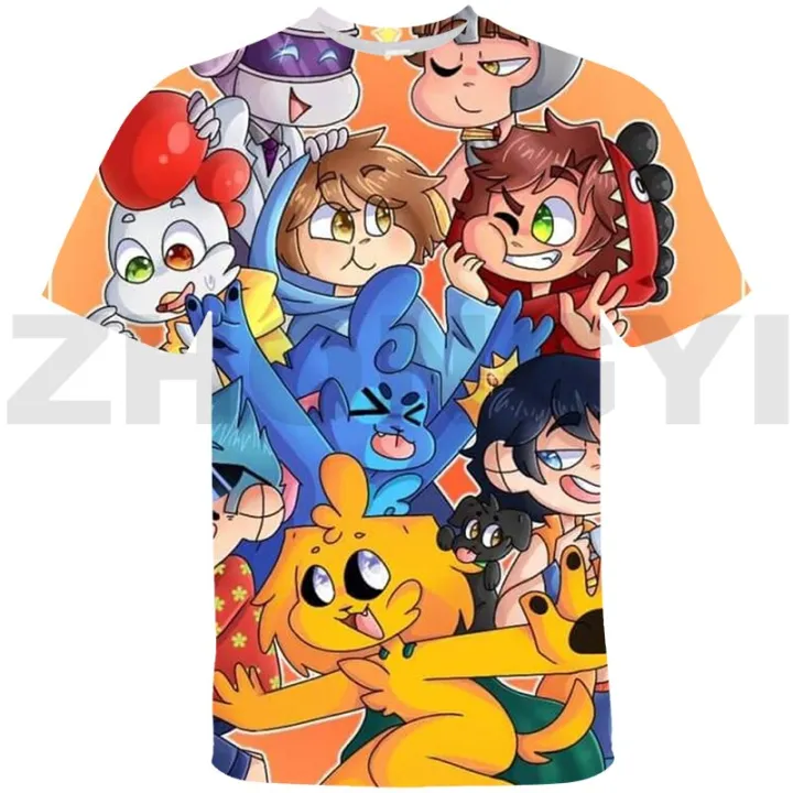 Fashion game Game T Shirt Kids 3D Anime Los Compas Mikecrack Tshirt Kawaii  Tops Tee Teenager Streetwear Oversized T-Shirt | Lazada