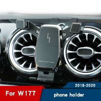 โทรศัพท์ในรถยนต์ St สำหรับ Mercedes W177 V117 35 AMG A200 220 A250ช่องแอร์โทรศัพท์มือถือที่วางโทรศัพท์มือถืออุปกรณ์ตกแต่งภายใน