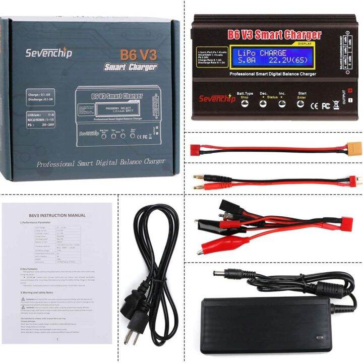 B6v3 B6 V3 80w 6a Lipo Battery Charger Digital Discharger For Li Ion Life Nicd Nimh Lihv Pb 6718