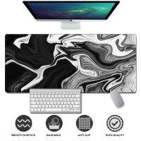 Mousepad Extended Marble Large Gaming Mousepad Stitched Edge