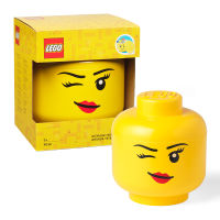 กล่องเลโก้ กล่องใส่เลโก้ หัวเลโก้ ขนาดใหญ่ LEGO HEAD WINKING size L