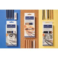 Faber-Castell Classic Sketch Set – 6 Piece Graphite &amp; Pastel Pencil Sketching Set