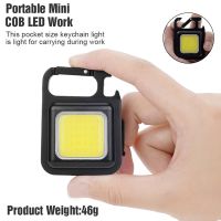 Multifunctional Flashlight USB Rechargeable Keychain Outdoor Emergency Camping Lantern