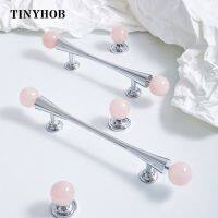 Light Luxury /Brass+Ball White Crystal Cabinet Knobs Cupboard Long Handles Furniture Hardware Drawer Pull Kitchen Accessories