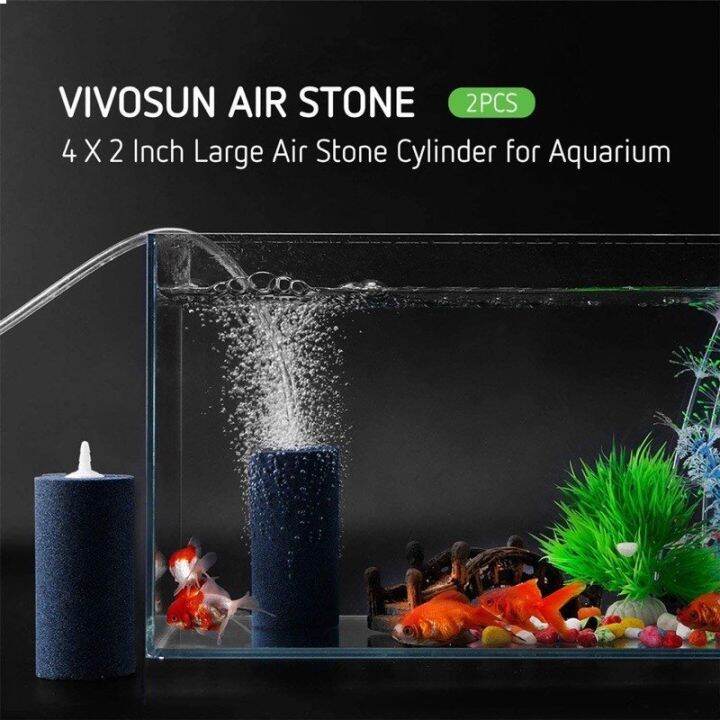 ready-stock-ส่งฟรี-air-stone-2-ชิ้น-กระบอกหินขนาดใหญ่-4-x-2-นิ้ว-สำหรับปั๊มลมไฮโดรโปนิกส์มีบริการเก็บเงินปลายทาง