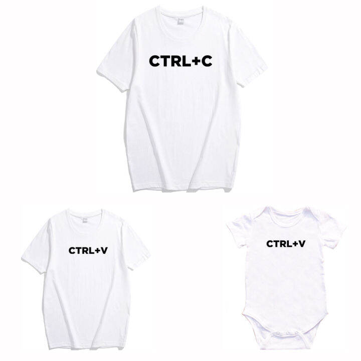 in-stock-ctrl-c-คัดลอกและวางรุ่นพ่อลูกของฉัน-t-เสื้อเชิ้ตแขนสั้นครอบครัวสไตล์ยุโรปและอเมริกาเสื้อตลก