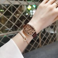 female net red 2021 new diamond-filled watch luxury starry wine barrel light authentic brand-name womens