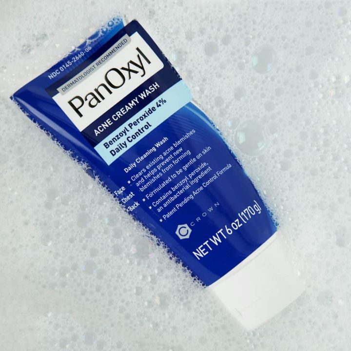 ครีมล้างหน้า-ลดสิว-acne-creamy-wash-4-benzoyl-peroxide-170g-panoxyl