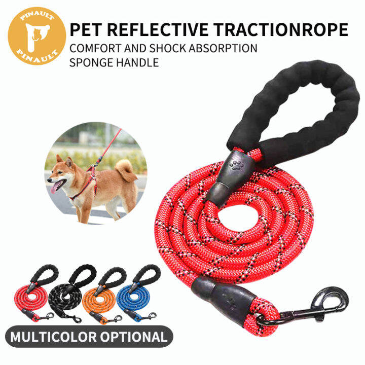 Pet Leash Adjustable Nylon Training Rope Reflective Dog Leashes Medium ...