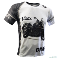 New！2023！T-shirt dengan lengan pendek dengan pola motor V MAX VMAX 1700, cocok untuk Yamaha. High quality products （Freeprinting of names）