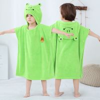 ☁○ Cartoon Hooded Baby Sleeping Bag Childrens Cloak Bath Towel Soft Absorbent Coral Fleece Newborn Blanket Infant Bathrobe