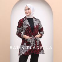 Womens batik Blazer - Office batik Tops - batik Stamps