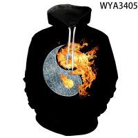 3D Printed Cool Yin And Yang Hoodies Men Women Children Sweatshirts Streetwear Pullover Long Sleeve Boy Girl Kids Casual Jacket