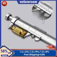 Weloveroom Multi-Function 0-100มม.เวอร์เนียคาลิปเปอร์ปากกาลูกลื่น Caliper Roller ปากกา Dot ปากกาปากกา2สี