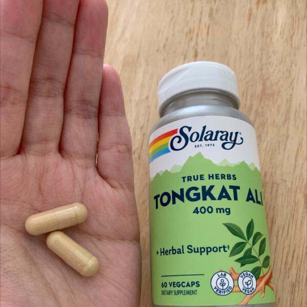 อาหารเสริมสำหรับเพศชาย-รากปลาไหลเผือก-tongkat-ali-400-mg-60-vegcaps-solaray-ตงกัต-ทองกัต-อาลี