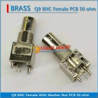 RF BNC Q9 Female O-ring Bulkhead Panel Mount Nut Plug solder cup PCB RF connector Adapter BRASS