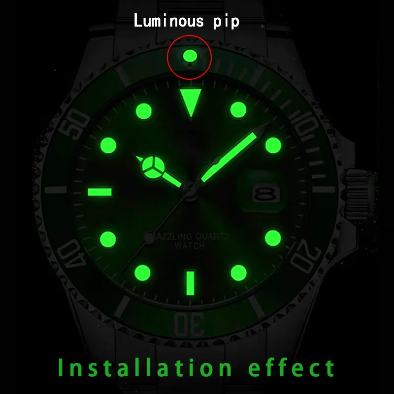 Green/Greenish Blue Luminous Pip For Bezel Insert For Seiko lume pip 12  Clock Scale Watch Bezel Luminous Watch Pearl Replace Parts Size * |  Lazada