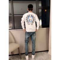 COD VGQG Chrome Hearts 2022s quality cute robot cat Doraemon horseshoe Sanskrit new mens and womens casual sweater price