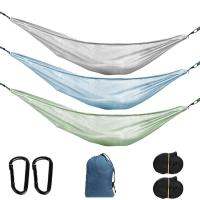 Mesh Hammock Travel Hammock Single Or Double Hammock Great Load Bearing Portable for Camping Patio Yard Hiking Patio famous